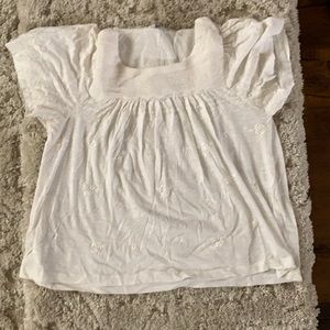 White embroidered top